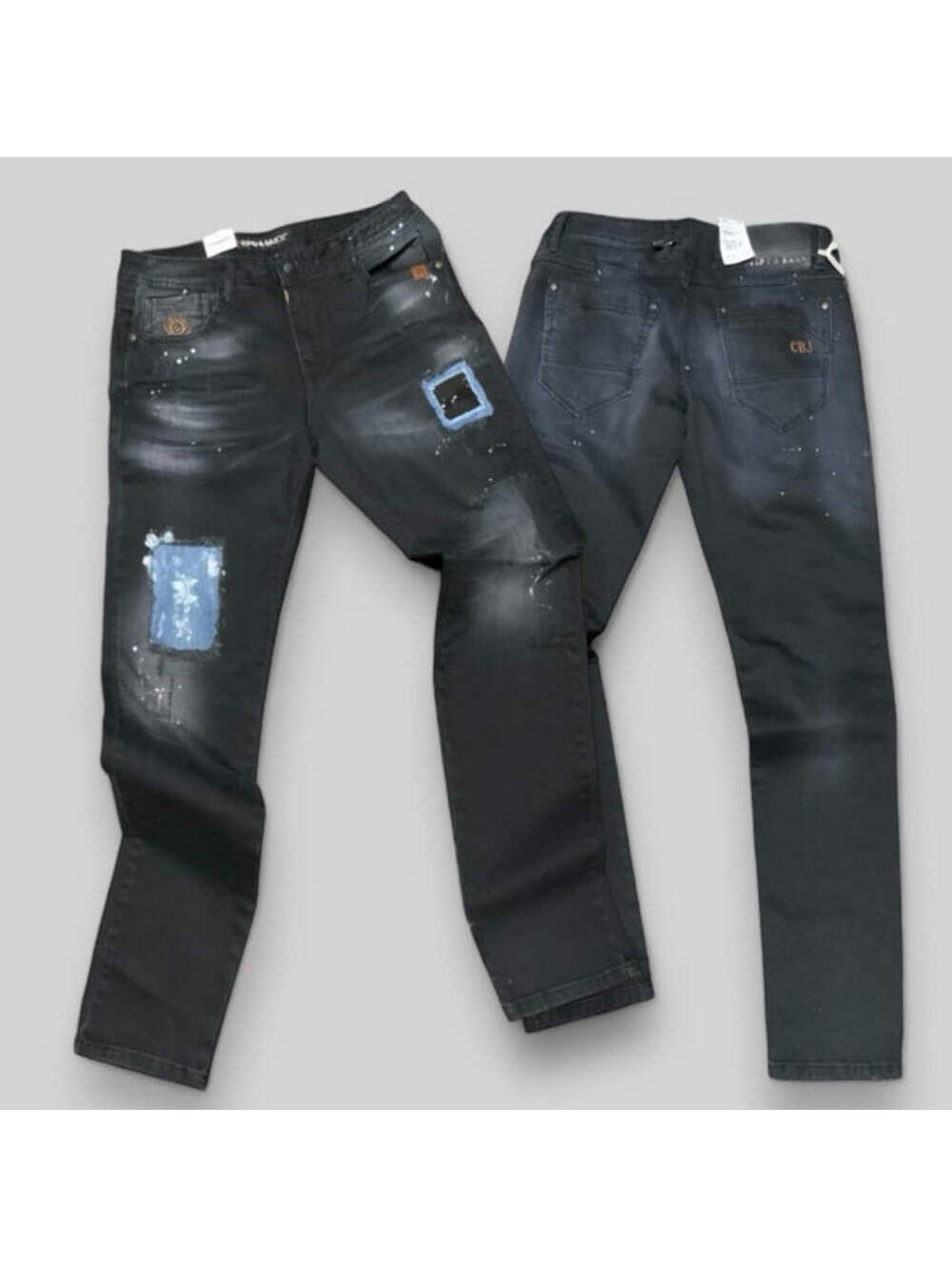 Men's Cipo & Baxx CD388 Faded Black Slim Fit Denim Pants NWT
